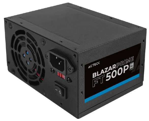 Fuente de Poder Blazar Prime ACTECK FT500P 500W. Ventilador: 80Mm. - Fuente de Poder Blazar Prime ACTECK FT500P 500W. Ventilador: 80Mm. -